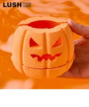 LUSH ザ パンプキンティーライトボム バスボム 入浴剤 ハロウィン 数量限定 ギフト プレゼント カボチャ 香り お風呂 保湿 癒やし コスメ ラッシュ 公式