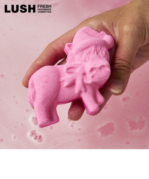 LUSH ドミニク ザ ドンキー バスボム 入浴剤 クリスマス 数量限定 ギフト プレゼント お風呂 保湿 かわいい スパイス 香り 癒やし ラッシュ 公式