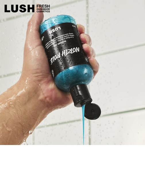 LUSH ノースポール シャワージェル ボディソープ クリスマス 数量限定 ギフト プレゼント 保湿 洗体 ミント 清涼感 爽快 香り ラッシュ 公式