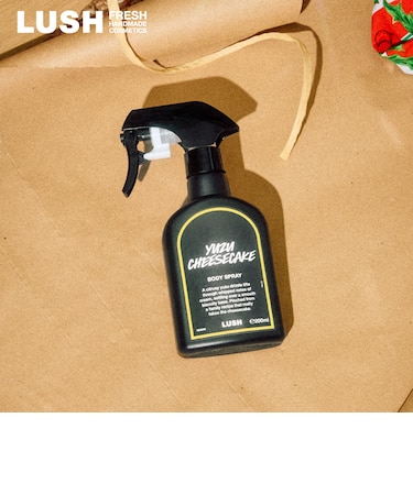 LUSH シトラスチーズケーキ ボディスプレー フレグランス 香水 クリスマス 数量限定 ギフト プレゼント 柚子 柑橘 甘い 香り いい匂い ラッシュ 公式