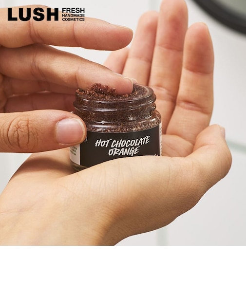 LUSH ホットスイートシトラス オレンジ リップスクラブ 角質ケア クリスマス 数量限定 ギフト プレゼント 唇 保湿 砂糖 スキンケア 柑橘 甘い ラッシュ 公式