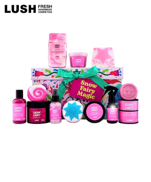 LUSH スノーフェアリー マジック ギフト ギフトセット 詰め合わせ クリスマス 数量限定 プレゼント バスボム 入浴剤 ボディケア 保湿 贅沢 ラッシュ 公式