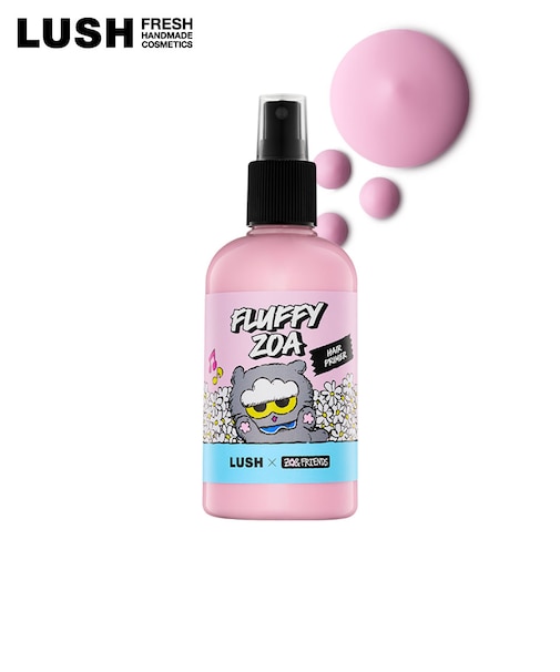LUSH フラッフィー ZOA ヘアプライマー ヘアミスト ZO&FRIENDS ヘアケア 数量限定 ギフト プレゼント 洗い流さない トリートメント 保湿 髪 ツヤ うるおい いい香り 贈り物 スキンケア ラッシュ 公式