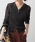 kiehtova /キエトヴァ LAYERED SHEER CROSS CARDIGAN カーディガン