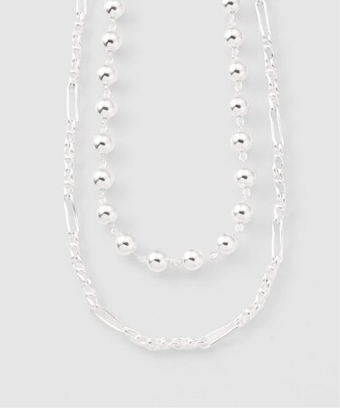 Soierie / ソワリー Chrome spike necklace(2P)
