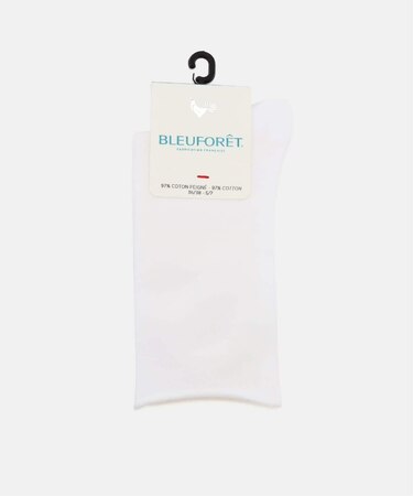 BLEU FORET / ブルーフォレ solid colors velvet cotton socks