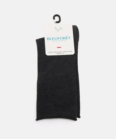 BLEU FORET / ブルーフォレ solid colors velvet cotton socks