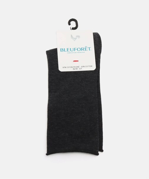 BLEU FORET / ブルーフォレ solid colors velvet cotton socks