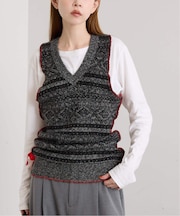 PROVOKE/プロヴォーク fair isle vest