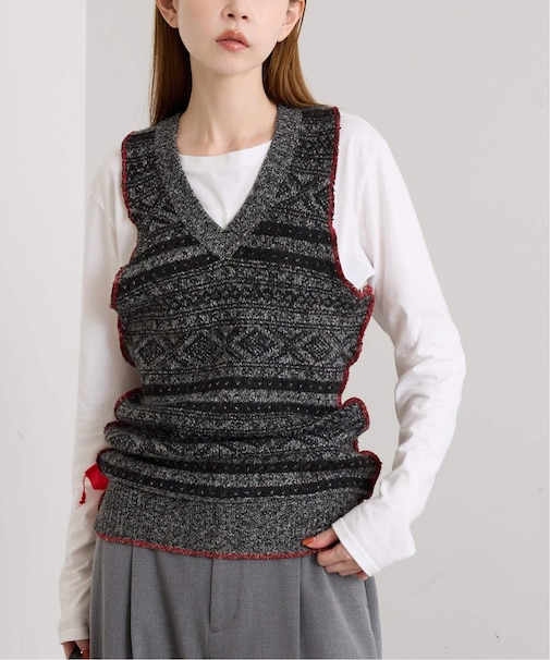 PROVOKE/プロヴォーク fair isle vest