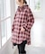 《別注》crinkle check frill collar shirts*