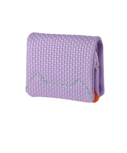 57890エンボスメッシュ 2つ折り財布 ミニ財布 ネコステッチ [tsumori chisato CARRY][ツモリチサト キャリー]
