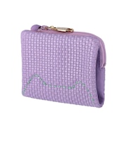 57891エンボスメッシュ 2つ折り財布 スリムタイプ ネコステッチ [tsumori chisato CARRY][ツモリチサト キャリー]