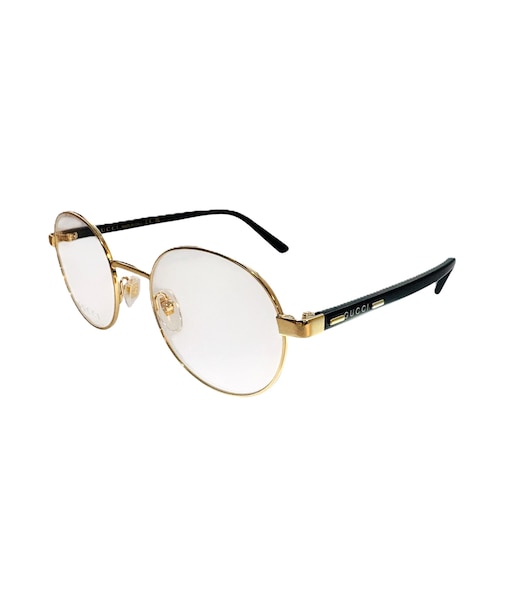 GUCCI メガネ メンズ ラウンド メタルフレーム ゴールド GG1585O-001