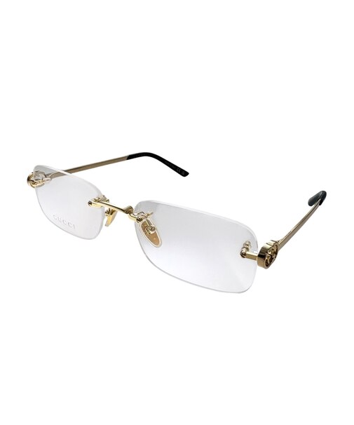 GUCCI メガネ レディース スクエア リムレス メタルフレーム ゴールド GG2231O-001