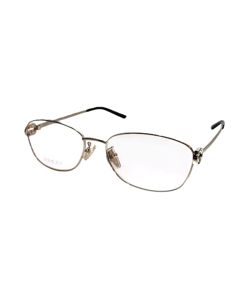 GUCCI メガネ レディース オーバル メタルフレーム シルバー GG2234OA-002