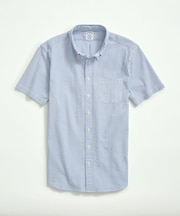 ストレッチコットン シアサッカーストライプ ショートスリーブ カジュアルシャツ Regular Fit