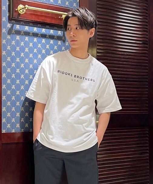 ◆オンラインストア限定◆LOGO Series　コットン　ロゴプリント　クルーネック　Tシャツ