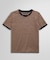 コットン ストライプ リンガーTシャツ