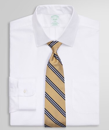 スーピマコットンストレッチ　ピンポイントオックスフォード　ドレスシャツ　Slim Fit