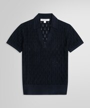 シルク/レーヨン ポインテール ポロセーター