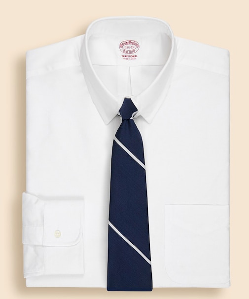 ◆JAPAN TRAD.◆ スーピマコットン タブカラー 6つ釦 ドレスシャツ Traditional Fit