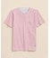 コットンジャージー　スラブ　GFロゴ　ストライプ　Tシャツ