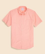 ストレッチコットン シアサッカー ショートスリーブ カジュアルシャツ Regular Fit