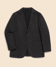 コットンブレンド ジャージーヘリンボーン 段返り3釦サックジャケット Classic