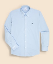 コットン/ポリエステル GFロゴ 46ゲージニット オックスフォード カジュアルシャツ Regular Fit