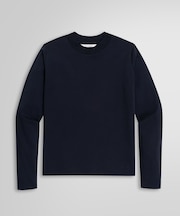 コットンスムース クルーネック ロングスリーブ Tシャツ