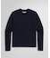 コットンスムース クルーネック ロングスリーブ Tシャツ