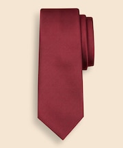 シルク ソリッド レップタイ Made in USA