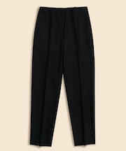 ストレッチウールフランネル クロップド ドレスパンツ