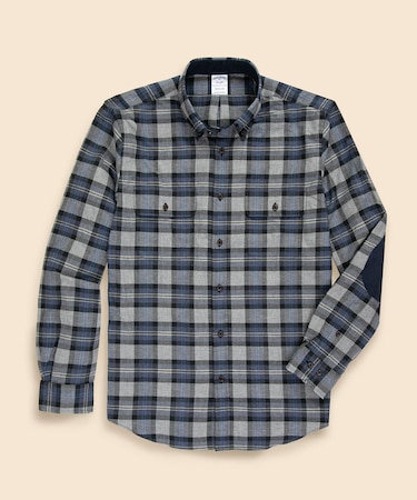 コットン/カシミヤ フランネル ダブルポケット カジュアルシャツ Regular Fit