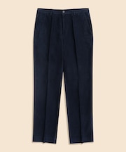 コットン ブラッシュドツイル プレーンフロントパンツ Regular