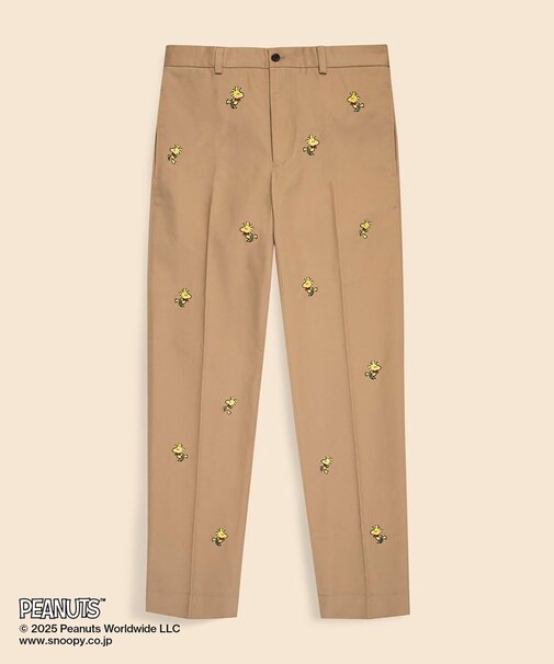 Brooks Brothers × PEANUTS コットンツイル ウッドストックエンブロイダリー チノパンツ Regular