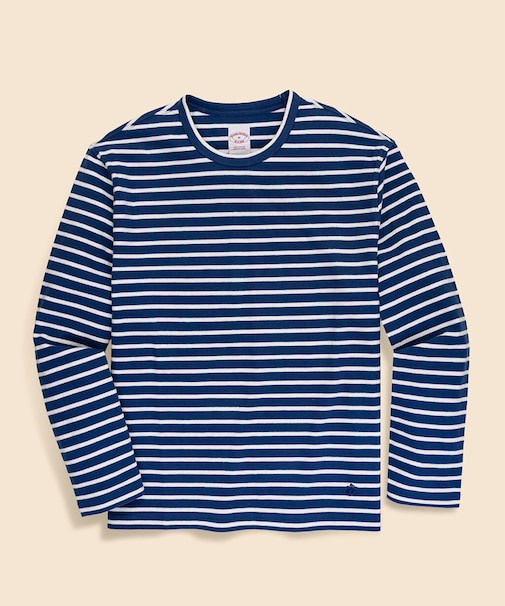 コットン GFロゴ マリナーストライプ ロングスリーブTシャツ