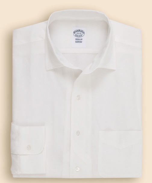 リプロダクト リネン ワンピースカラー ドレスシャツ Regular Fit