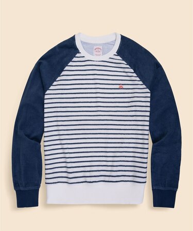 コットン/ポリエステル GFロゴ テリークロス ロングスリーブTシャツ