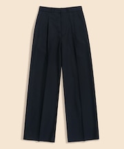 Brooks Brothers Explorer ウール ワイドレッグ プリーテッド ドレスパンツ