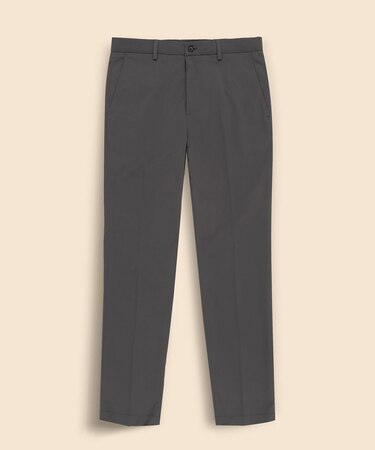 ポリエステル ストレッチポプリン プレーンフロント チノパンツ Slim