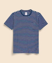 コットン　GFロゴ　マリナーストライプ　ポケットTシャツ