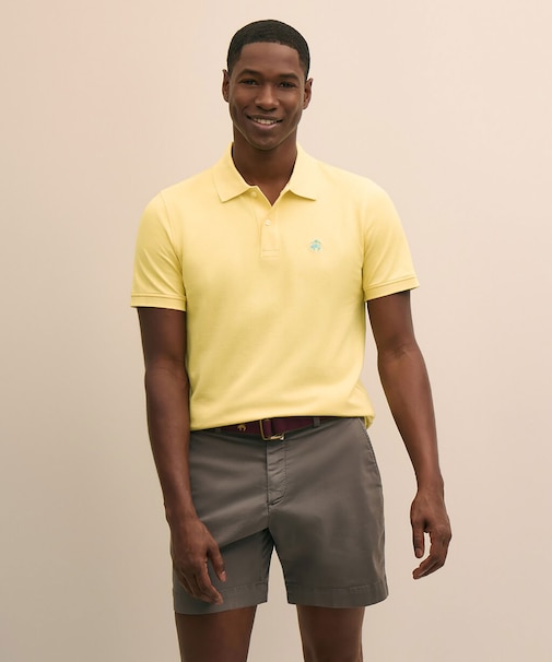 スーピマコットン ストレッチピケ GFロゴ シーズナルカラー ポロシャツ Slim Fit