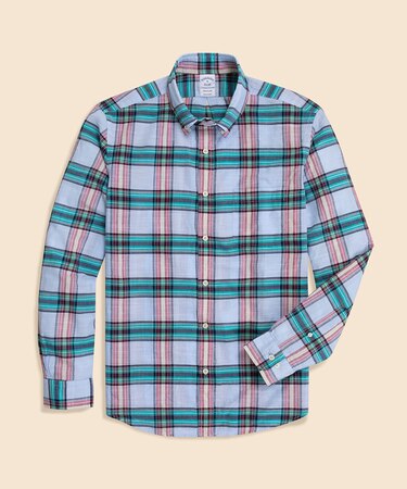 コットン インディアマドラス カジュアルシャツ Regular Fit