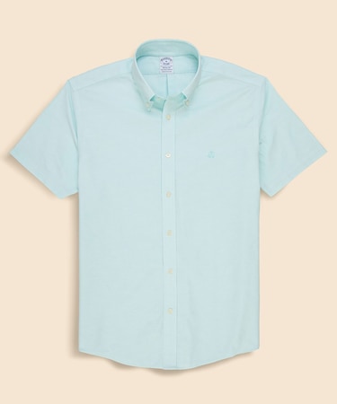 ストレッチオックスフォード GFロゴ シーズナルカラー ショートスリーブカジュアルシャツ Regular Fit