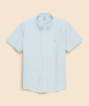 ストレッチオックスフォード　GFロゴ　シーズナルパターン　ショートスリーブカジュアルシャツ　Regular Fit