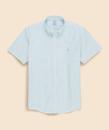 ストレッチオックスフォード GFロゴ シーズナルパターン ショートスリーブカジュアルシャツ Regular Fit