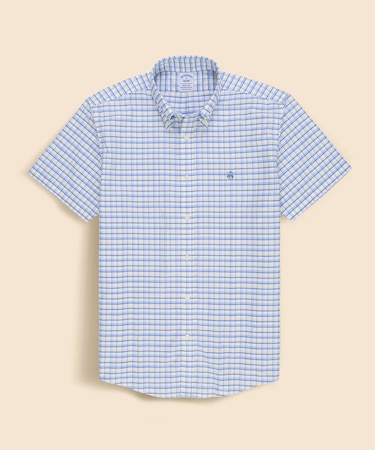 ストレッチオックスフォード GFロゴ シーズナルパターン ショートスリーブカジュアルシャツ Regular Fit