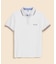 コットンストレッチピケ　スクリプトエンブロイダリー　ティップド　ポロシャツ　Slim Fit